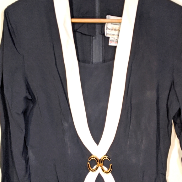 Joseph Ribkoff black and white blazer dress - Picture 5 of 6